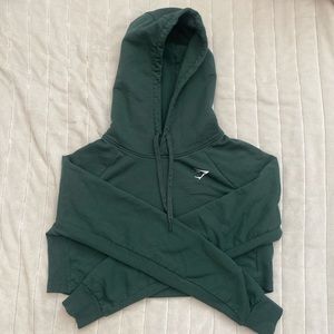 SOLD Green gymshark cropped hoodie
